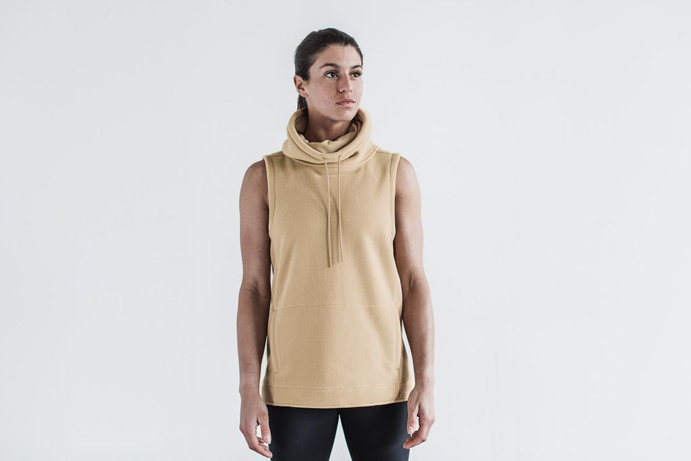 NOBULL Arctic Cowl Kolsuz Bayan - Bej Rengi - Turkiye (FAK-764512)